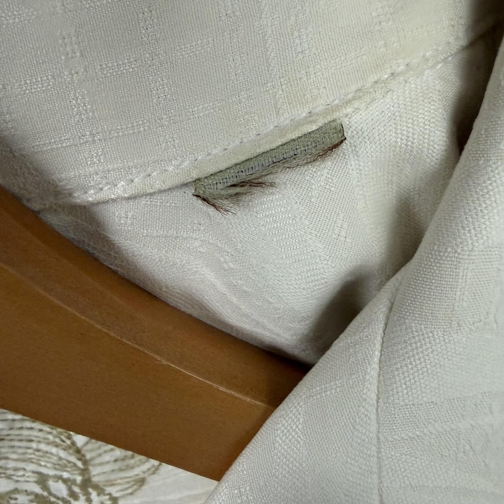 Tommy Bahama Shirt Mens Large White Floral Short Sleeve Button Up Hawaiian - Picture 9 of 15